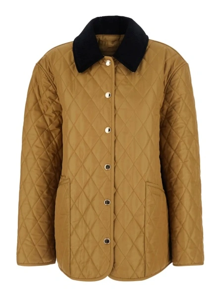 Jacheta 'DRANEFELD' beige Jacket with logo lettering on the front in Tech Fabric women