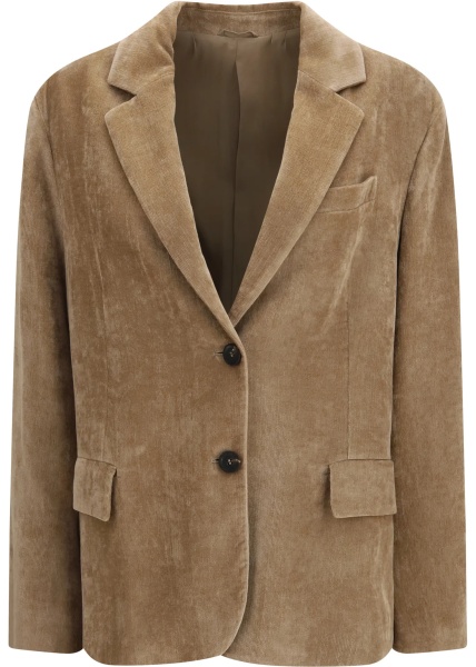 Jacheta Fluid corduroy Jacket with monile