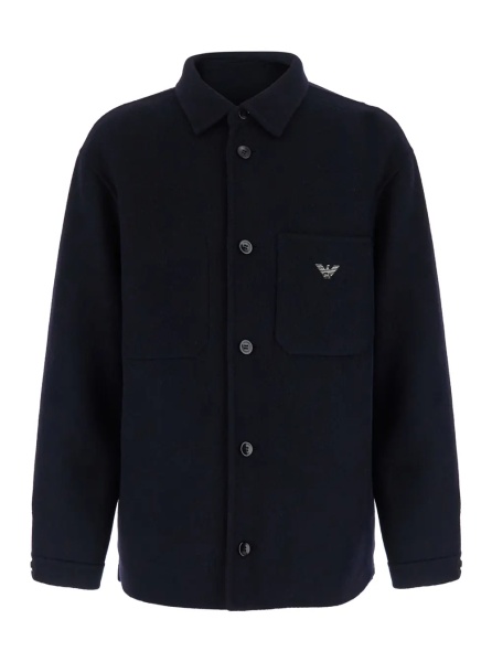 Jacheta HK CASPSULE jacket with high collar and long sleeves in Tech Fabric blue men