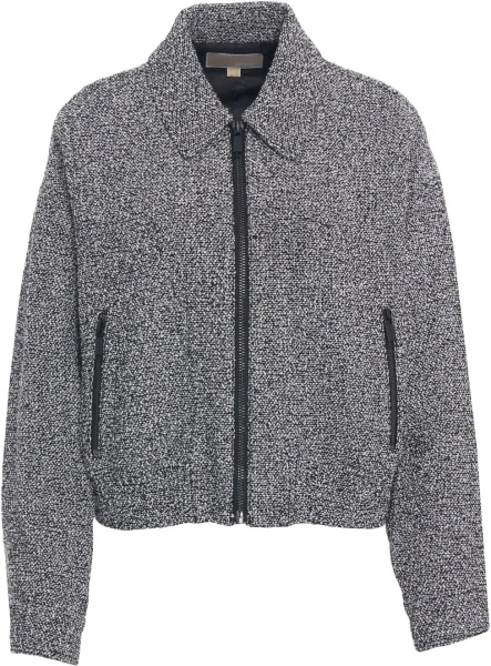 Jacheta Michael Kors neagra din bumbac