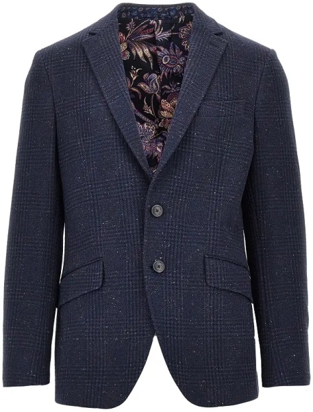 Jacheta Mouliné tweed single-breasted jacket