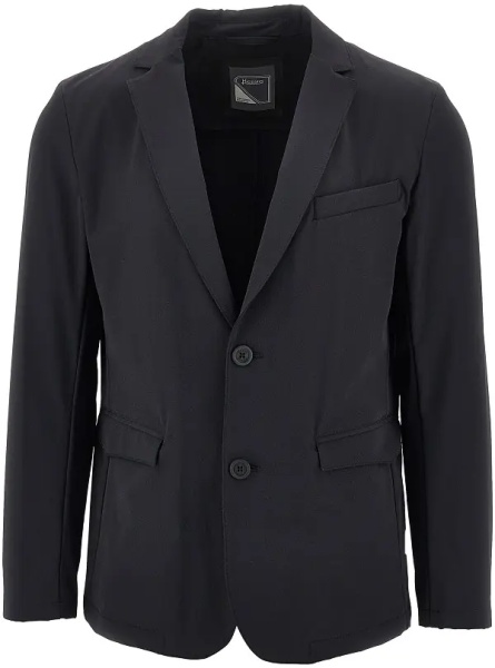 Jacheta Nylon twill single-breasted jacket