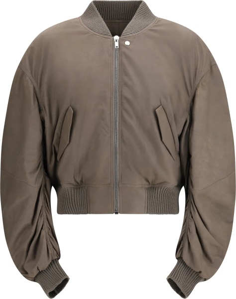 Jacheta Secchia Flight Bomber in lambskin leather with padding