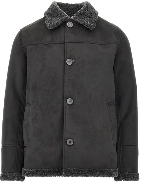 Jacheta Suede and shearling effect jacket