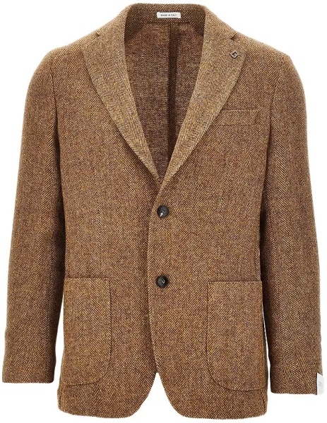 Jacheta 'Venezia' virgin wool single-breasted jacket