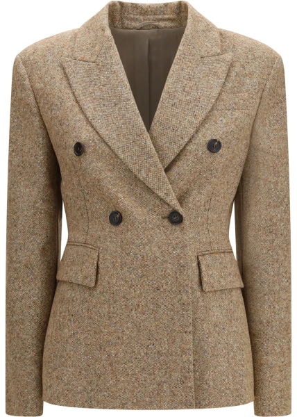 Jacheta Virgin wool Donegal Jacket with monili