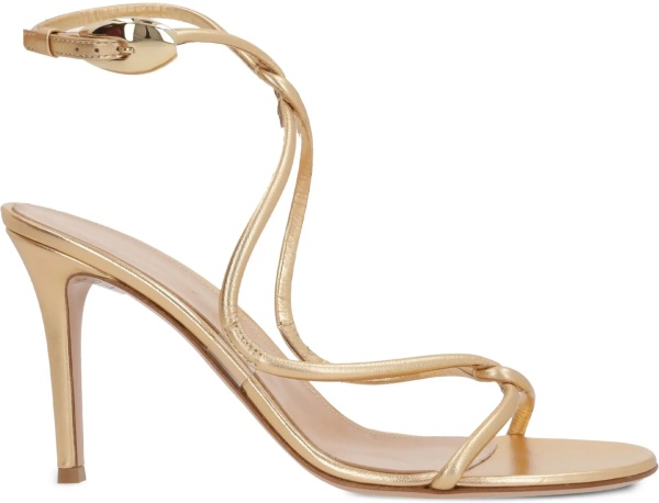 Jungle Mamba metallic leather Sandals