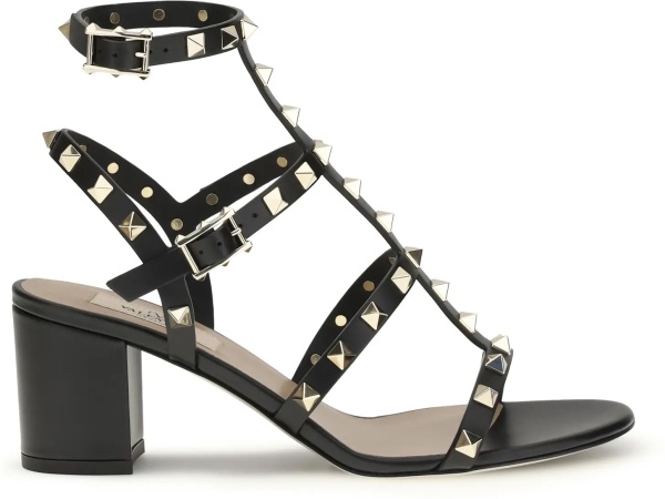Leather Rockstud Sandals