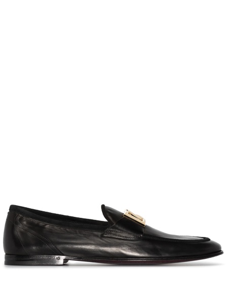 Mocasini Dolce & Gabbana negri din piele