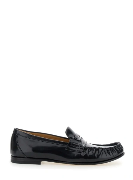 Mocasini Fendi negri din piele