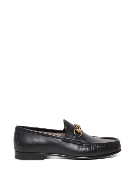 Mocasini Gucci negri din piele