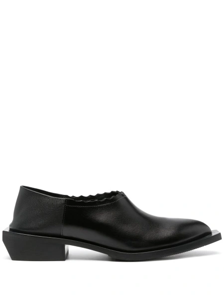 Mocasini Moschino negri din piele