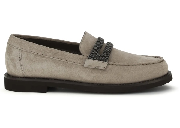 Mocasini Penny Loafers in suede with precious clamp