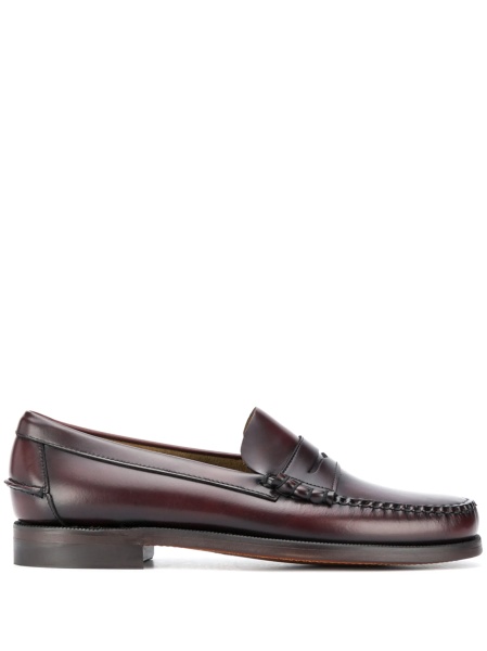 Mocasini Sebago rosii din piele