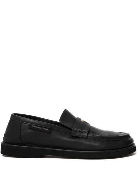 Mocasini Stella McCartney negri din bumbac reciclat