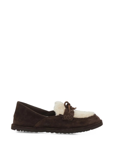 Mocasini UGG maro din lana reciclata si lyocell