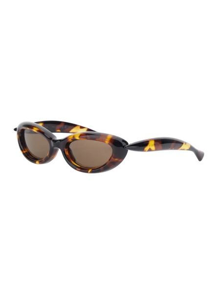 Ochelari BrownSunglasses with Cat Eye Design and Leopard Motif in Plastic for Women