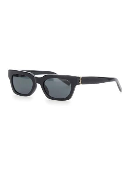 Ochelari 'Wellington' Black Sunglasses with Cassandre on the Temples in Acetate for Women