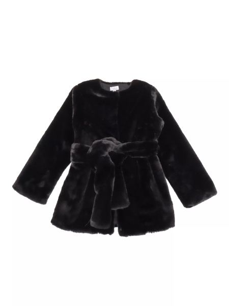 Paltoane BELTED ECO-FUR JACKET