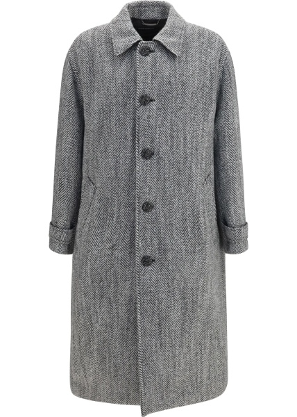 Paltoane Chevron wool-blend single-breasted Coat