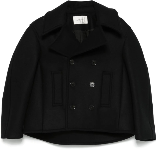 Paltoane Oversize Pea Coat In Wool