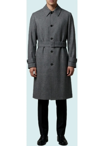 Paltoane Single-Breasted Virgin Wool Coat