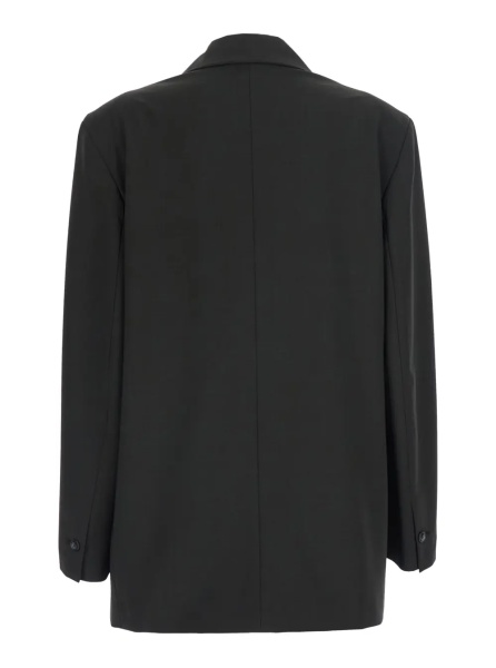 Palton COAT with shirt collar and long sleeves in Tech Fabric Green women