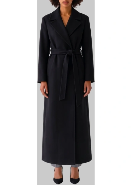 Palton Wool Coat With A Belt In Virgin Wool