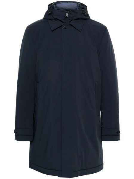 Palton Woolrich albastru din poliamida si spandex/elastan