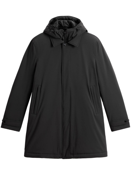 Palton Woolrich negru din elastan si poliamida