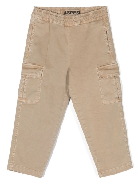 Pantaloni Aspesi neutri din bumbac si spandex/elastan