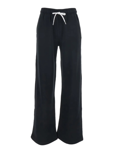 Pantaloni black Pants with elasticated waist and drawstring in Blend women