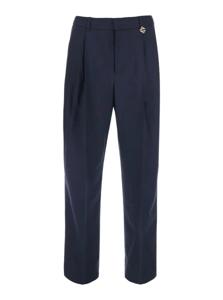 Pantaloni Casablanca negri din lana