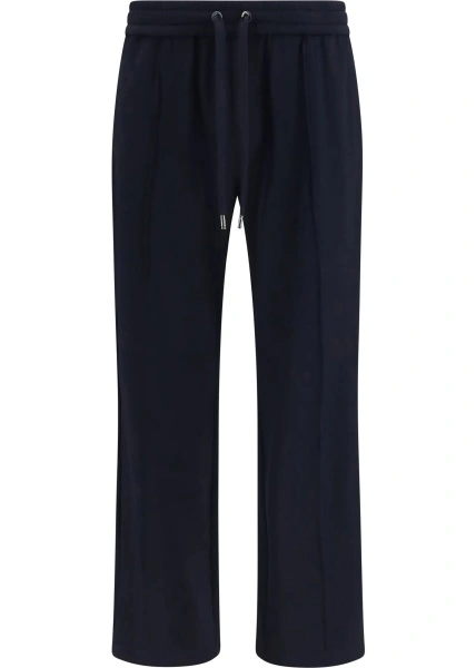 Pantaloni casual Dolce & Gabbana albastri din jerse