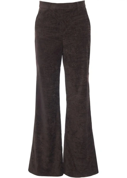 Pantaloni casual Liu Jo White maro din catifea