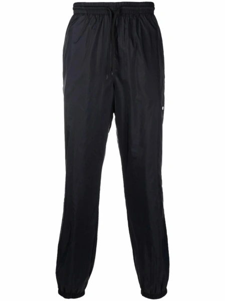 Pantaloni de trening MSGM negri din poliamida