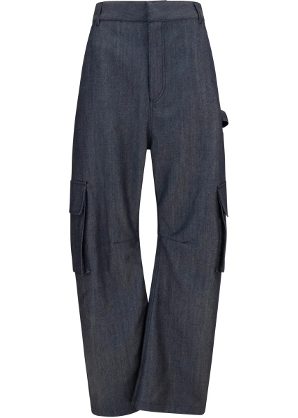 Pantaloni Denim print cargo Pants