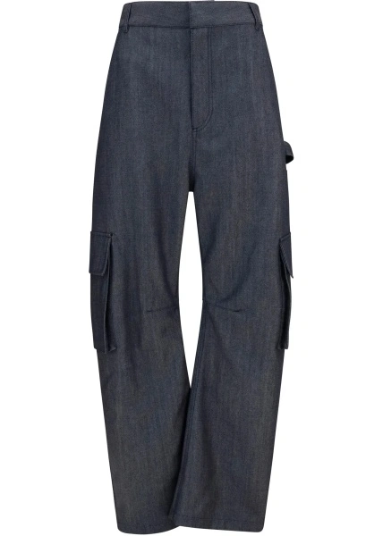 Pantaloni Denim print Cargo Pants