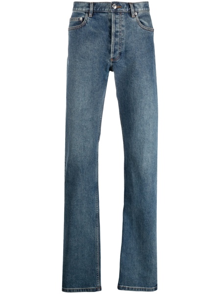 Pantaloni drepti A.P.C. albastri