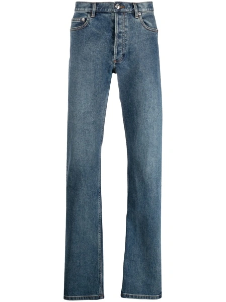 Pantaloni drepti A.P.C. albastri