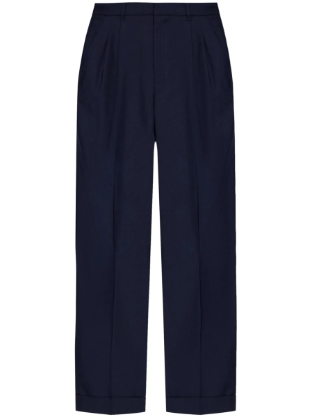 Pantaloni drepti Casablanca albastri din lana