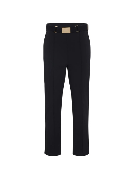 Pantaloni drepti Elisabetta Franchi negri