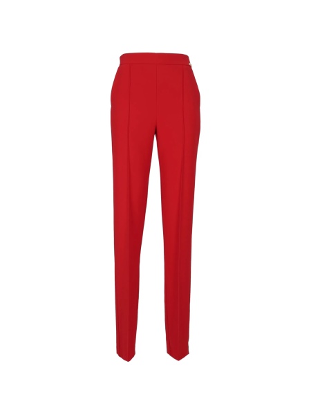 Pantaloni drepti Elisabetta Franchi rosii
