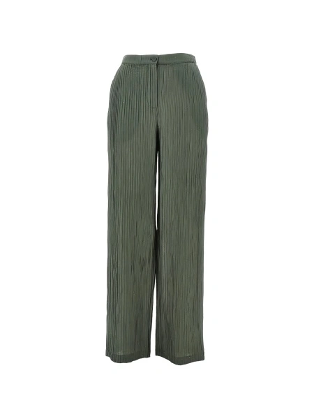 Pantaloni drepti Emporio Armani verzi