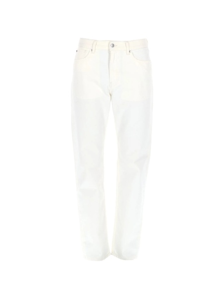 Pantaloni drepti Hugo Boss albi