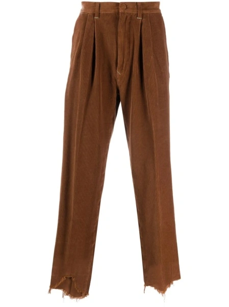 Pantaloni drepti Incotex maro