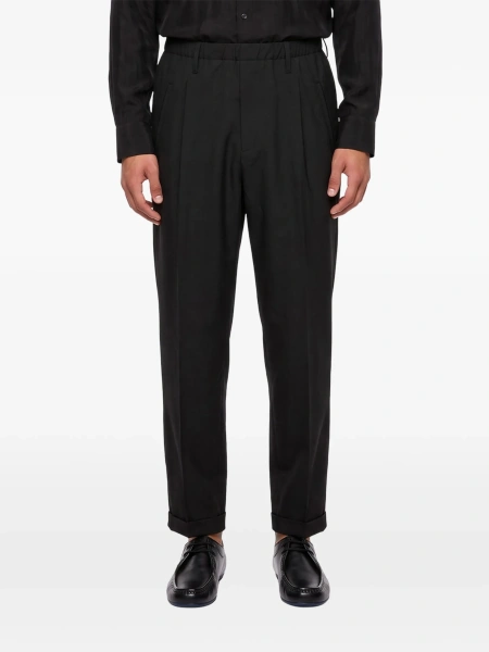 Pantaloni drepti MAGLIANO negri din bumbac