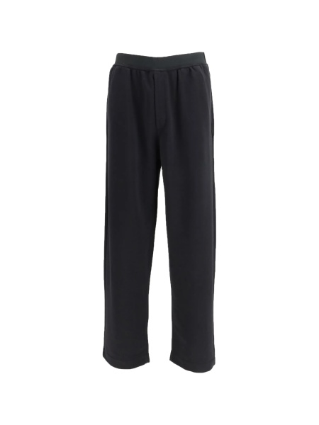 Pantaloni drepti MM6 Maison Margiela negri