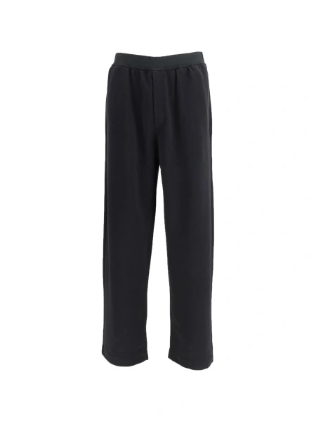 Pantaloni drepti MM6 Maison Margiela negri