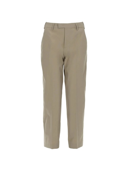 Pantaloni drepti PT TORINO neutri din bumbac